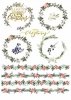 Papiery do scrapbookingu w zestawach - Wieniec adwentowy*Scrapbooking papers in sets - Advent wreath